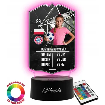 Lampička Plexido vícebarevná Noční lampa