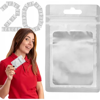 Sáček na potraviny Sada: 20x malý zip sáček 7,5 cm x 12 cm, barevný sáček