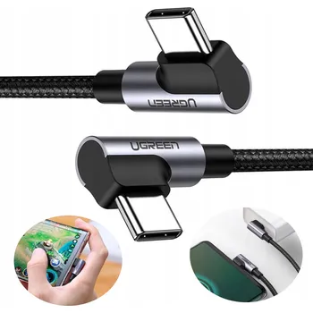 Datový kabel Kabel Ugreen USB typ C - USB typ C 2 m černý