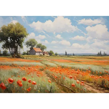 Plakát Plakát Šeptající Maková Pole bez rámu 42 x 29,7 cm