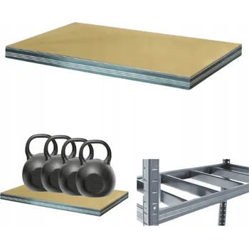 Dílenský regál Kovový skladový regál Wamar-Sosenka 6 x 120 x 35 cm, nosnost až 400 kg na polici