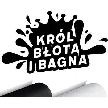 Samolepicí dekorace na vozidlo NÁLEPKA na auto KRÁL BLÁTA A BAHNA 12x20