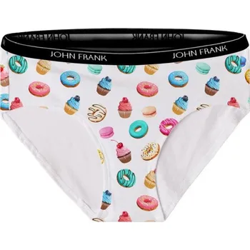 Kalhotky Dámské kalhotky John Frank WJFD-S108 Bílá XL