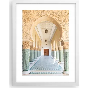 Obraz Obraz plakát v bílém rámu do obýváku 30x40 sloupy foto plakáty na zeď