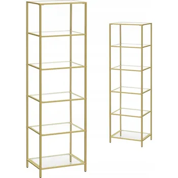 regál Koupelnový regál Songmics zlatý 30 x 40 x 177,3 cm