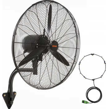 Domácí ventilátor Nástěnný ventilátor Vevor VV-BGSFS24 černý