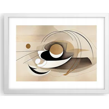 Obraz Obraz plakát v bílém rámu do obýváku 40x30 abstrakce foto na zeď