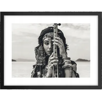 Obraz Obraz plakát v černém rámu do obýváku 40x30 žena foto plakáty na zeď