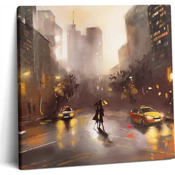 Obraz Obraz Canvas Plátno Do Obýváku Inspirující Pohled na Ulici New Yorku 60x60 cm