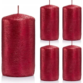 Svíčka Tradiční parafínová svíčka bez vůně Drobo 5 ks