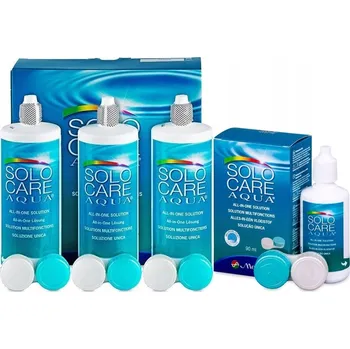 Kontaktní čočky Roztok na čočky Solo Care Aqua 3x360 ml
