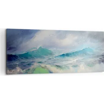 Obraz Foto obraz na plátně canvas 100x40 bouře obývák ložnice na zeď velký