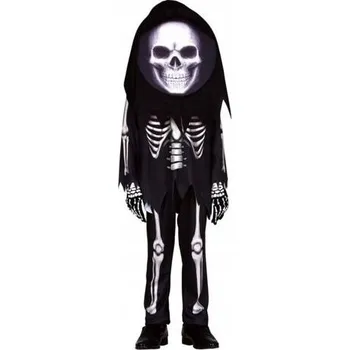 Karnevalový kostým KOSTÝM KOSTLIVEC S HALLOWEENSKOU MASKOU 116