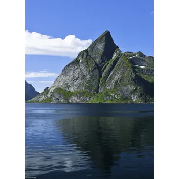 Obraz Plakát Norský fjord 7 bez rámu 20,5 x 28,4 cm