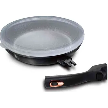 Pánev BERLINGERHAUS Pánev s nepřilnavým povrchem a odnímatelnou rukojetí 28 cm Black Rose Collection BH-1952