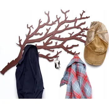 Věšák Šatní ramínko kovový StalFaktory, odstíny hnědé