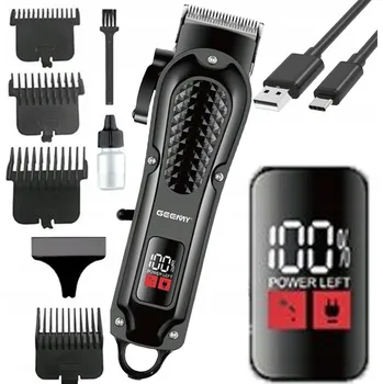 Holicí strojek BEZDRÁTOVÝ HOLICÍ STROJEK PRO STŘÍHÁNÍ VLASŮ S VELKÝM DISPLEJEM