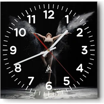 Hodiny Nástěnné hodiny do obýváku 40x40 Abstrakce Tiché hodiny Skleněné hodiny Bez hlučnosti