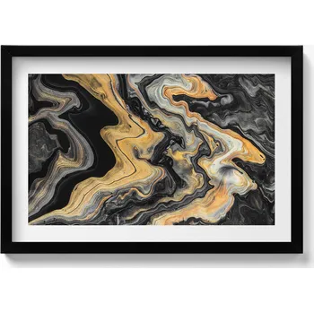 Obraz Dekorativní nástěnný obraz v rámu s grafikou Abstraktní struktura 60x40 cm