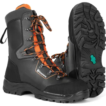 Pracovní obuv Ochranná kožená obuv s protipořezovou ochranou Velikost obuvi: 45 5976594-45