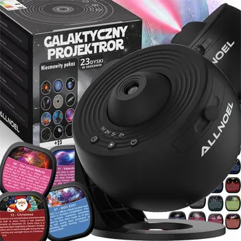 IP kamera Planetárium projektor s 23 projekcemi LED, černý