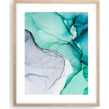 Obraz Obraz plakát na zeď v rámu světlý dub 40x50 abstrakce plakáty do obývacího pokoje