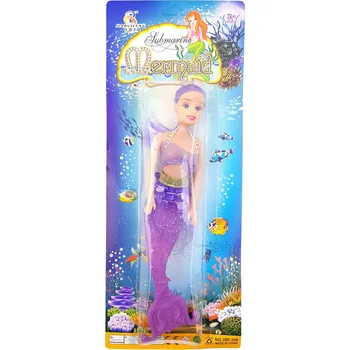 Panenka PANENKA MOŘSKÁ PANNA S OCÁSKEM A PLOUTVÍ VE FIALOVÉM OBLEČKU