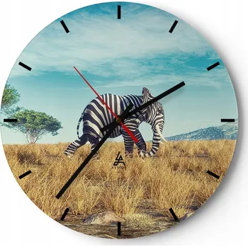 Hodiny Nástěnné hodiny do kuchyně 30x30 Abstrakce Skleněné hodiny do obýváku Tiché