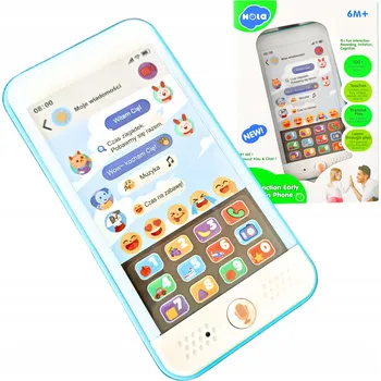 Hračka pro nejmenší Hola Interaktivní telefon pro děti, vzdělávací smartphone, 100 zvuků, hra
