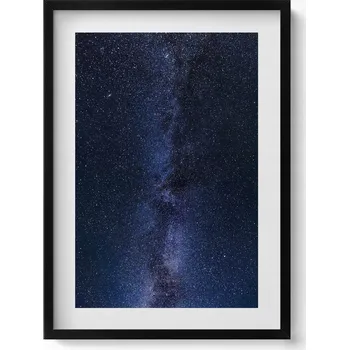 Obraz Obraz s černým rámem a grafikou na zeď Fotografie vesmíru a hvězd 50x70 cm