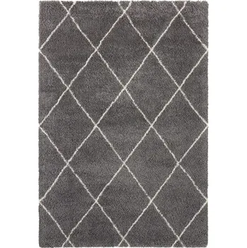 Koberec Koberec šedý chlupatý shaggy premium 80x150 Leonique Belle