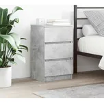 vidaXL Noční skříňky se 3 zásuvkami 2 ks Betonová šedá 39x35x65 cm