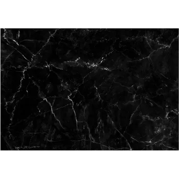 Koberec Módní kuchyňský koberec Jednoduchý černý mramor 90x60 cm