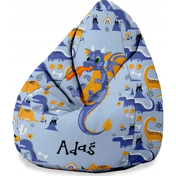 Taburet Puf Sedací Vak Sako XXL Personalizace Jméno Taburet pro Chlapce do Pokoje