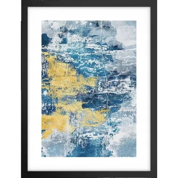 Obraz Obraz plakát v černém rámu do obýváku 30x40 abstrakce plakáty na zeď