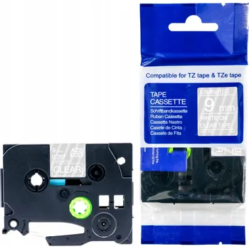 Pásek do tiskárny PÁSKA DO TISKÁRNY BROTHER ČERNÁ/BÍLÁ TZe-125 9mm TZ-125