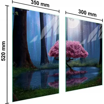 Kuchyňské prkénko Krájecí deska TMK ArtDeko sklo 2 ks