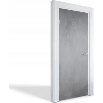 Fototapeta Samolepka s dekorativním potiskem na dveře Šedá textura dřeva 85x205 cm