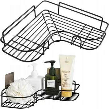 Drátěná police ROHOVÁ POLICE DO KOUPELNY SAMOLEPICÍ