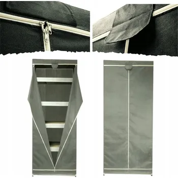 Obraz Ochranný obal na regál 213 x 35 x 35 cm, pouzdro na stojan, ŠEDÝ, ODOLNÝ