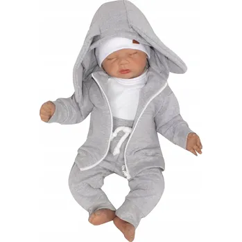 Kojenecká souprava Bavlněná souprava - dětská tepláková souprava 3-dílná, velikost 56