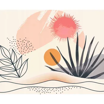 Plakát Plakát Tropická Tmavá komora bez rámu 100 x 100 cm