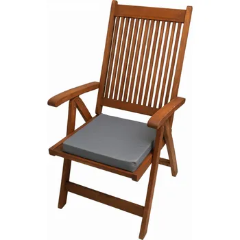 Podsedák Podsedák na židli 40x40x4 cm, polštář na sezení 4 kusy, šedý