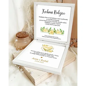 Zlaté poděkování rodičům, přání ke svatba