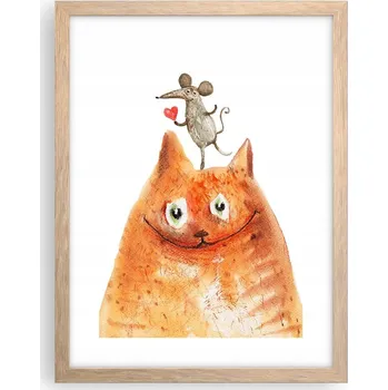 Obraz Obraz plakát v rámu světlý dub do obýváku 30x40 pro děti plakáty na zeď