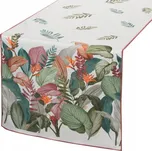 Běžec na stůl 40x180 moderní květinový vzor Eurofirany