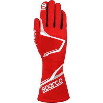 Rukavice Rukavice Sparco Land+ homologace FIA 8856-2018 červené vel M