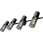 ACA Lighting nástěnné svítidlo 4XE27 černá kov 84X16X20CM ALCATRAZ OD604S84BK