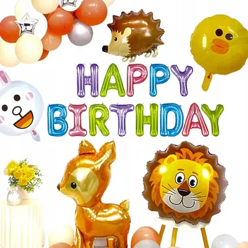 Balónek Balónková Girlanda BAREVNÉ BALÓNKY Džungle SAFARI