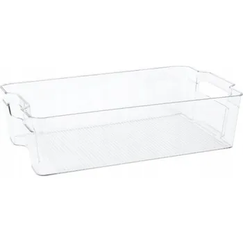 Úložný box Organizér do lednice na potraviny, průhledný plastový box, 37,5 x 10 x 21,5 cm